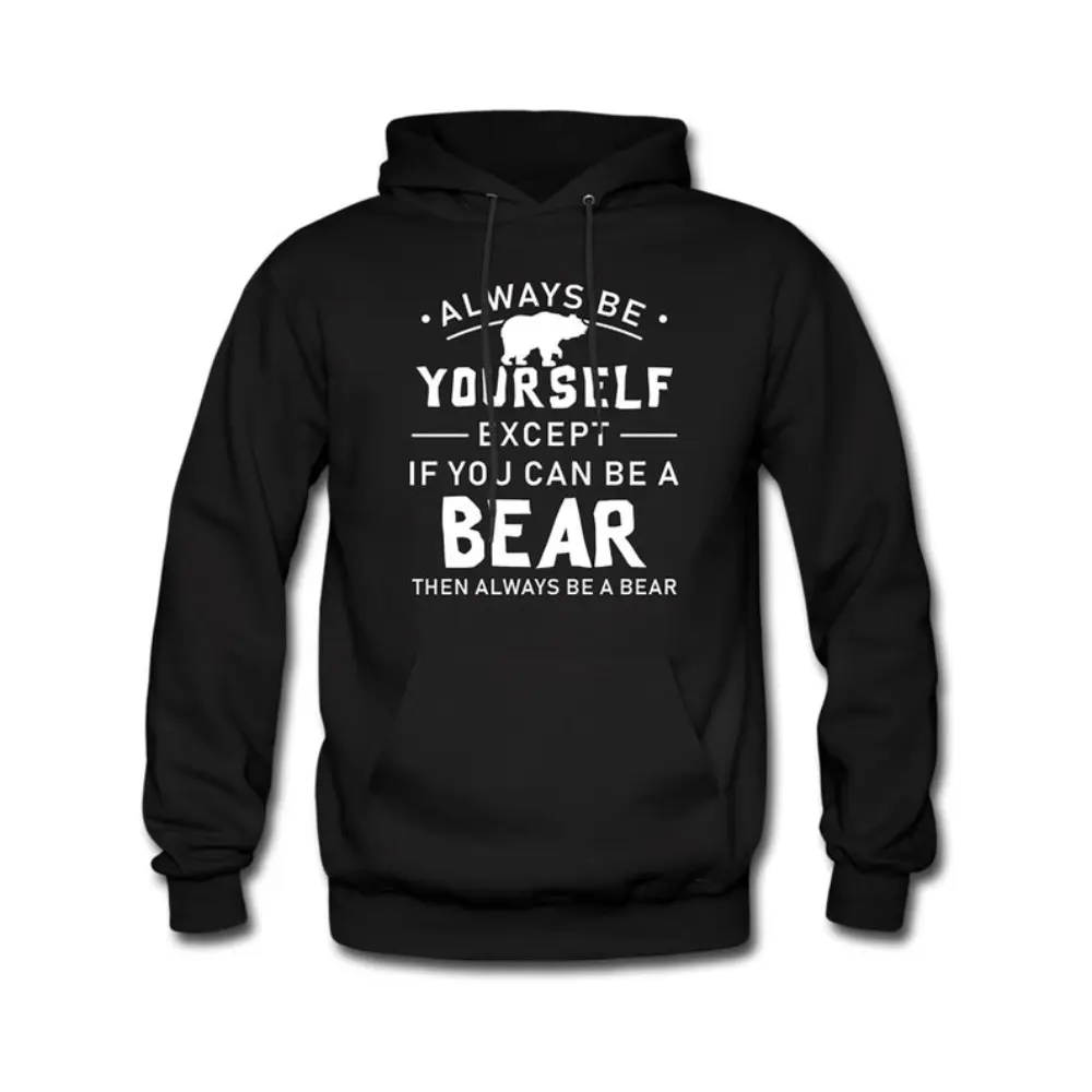 Bear Lover Hoodie Bear Sweater Bear Sweatshirt Forest Hoodie Bear Hoodie Bear Lover Sweater Bear Pullover Bear Apparel Men's Fashion Hoodie Comfortable and Trendy Hooded Pullover Soft and Breathable Suitable for Autumn and Winter