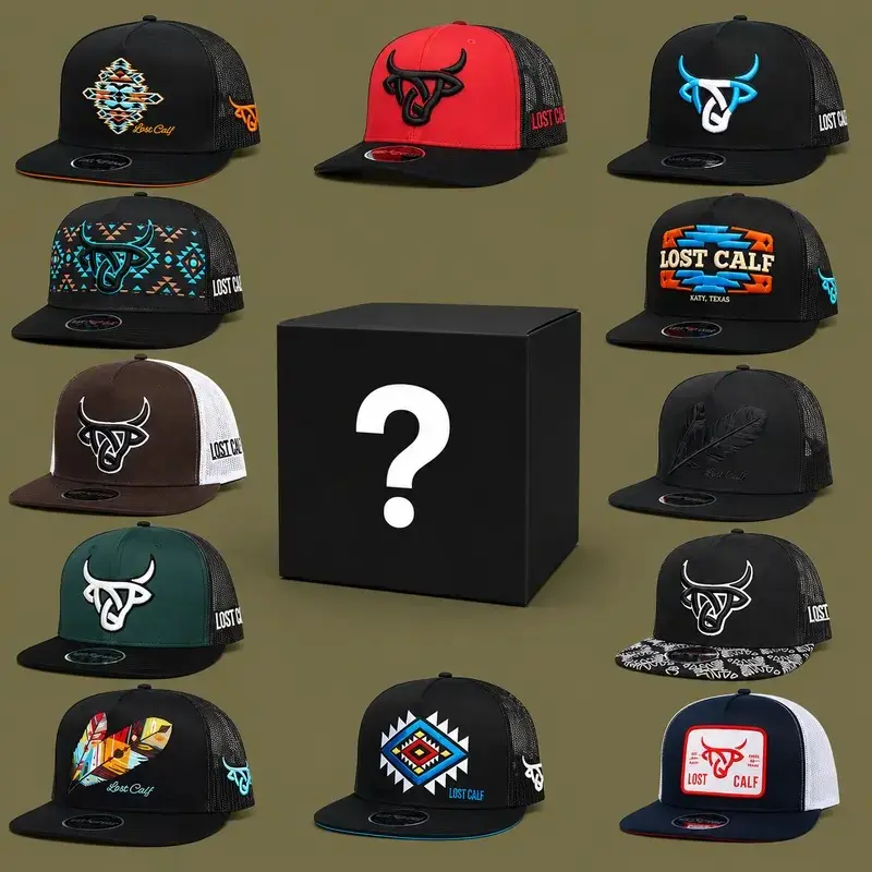 Mystery One Hunting 7 Panel Hat Sent LCalf hat, Brown/Turquoise hat, Embroidered Classic hat, Snapback, Mesh hat, tribal hat gift