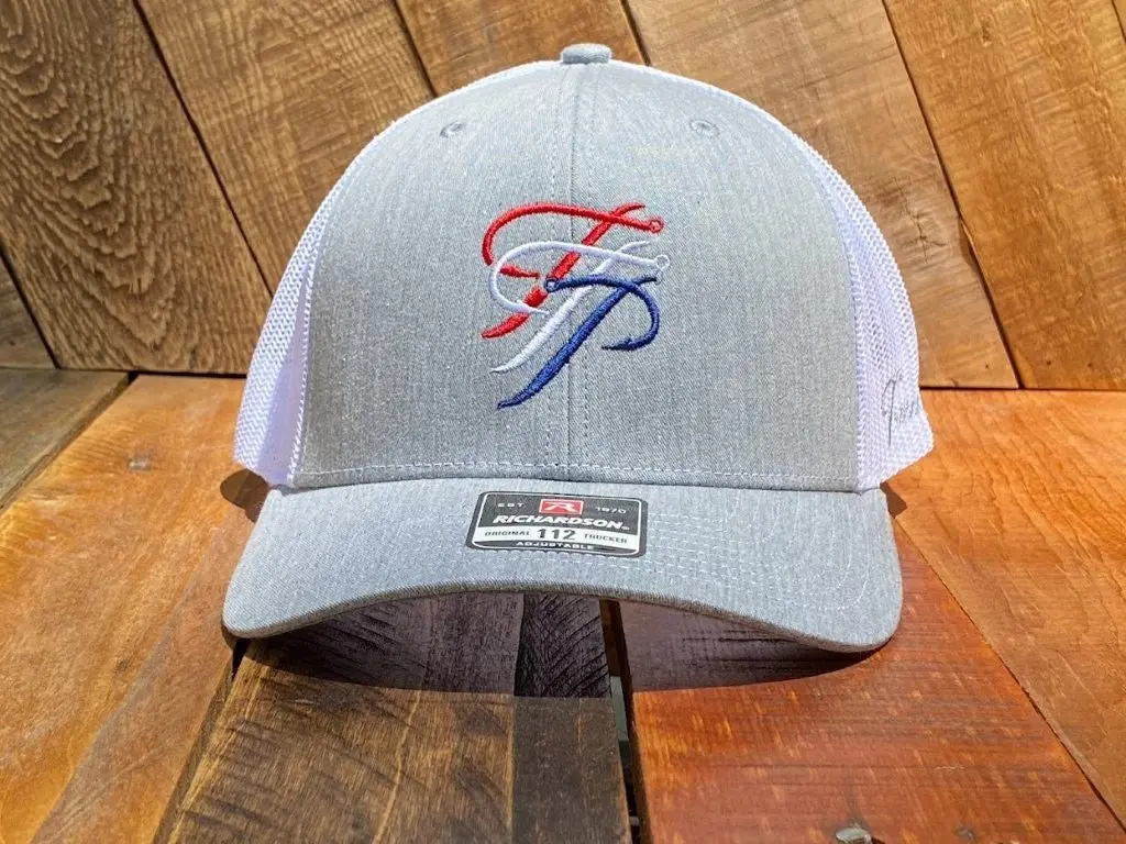 TTP Heather Grey/White-Embroidered