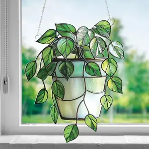 Acrylic Monstera Leaf Suncatcher, Botanical Window Hanging Decor, Plant Lover Gift, Garden Decoration, Plant Mom Ornament,Gardener Home Gift