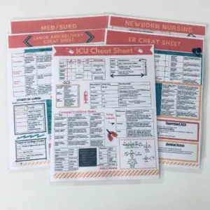 ICU Nursing | Nursing Cheat Sheet | Nursing School | Nurse Gift | Printed + Laminated | Clinical Cheat Sheet
