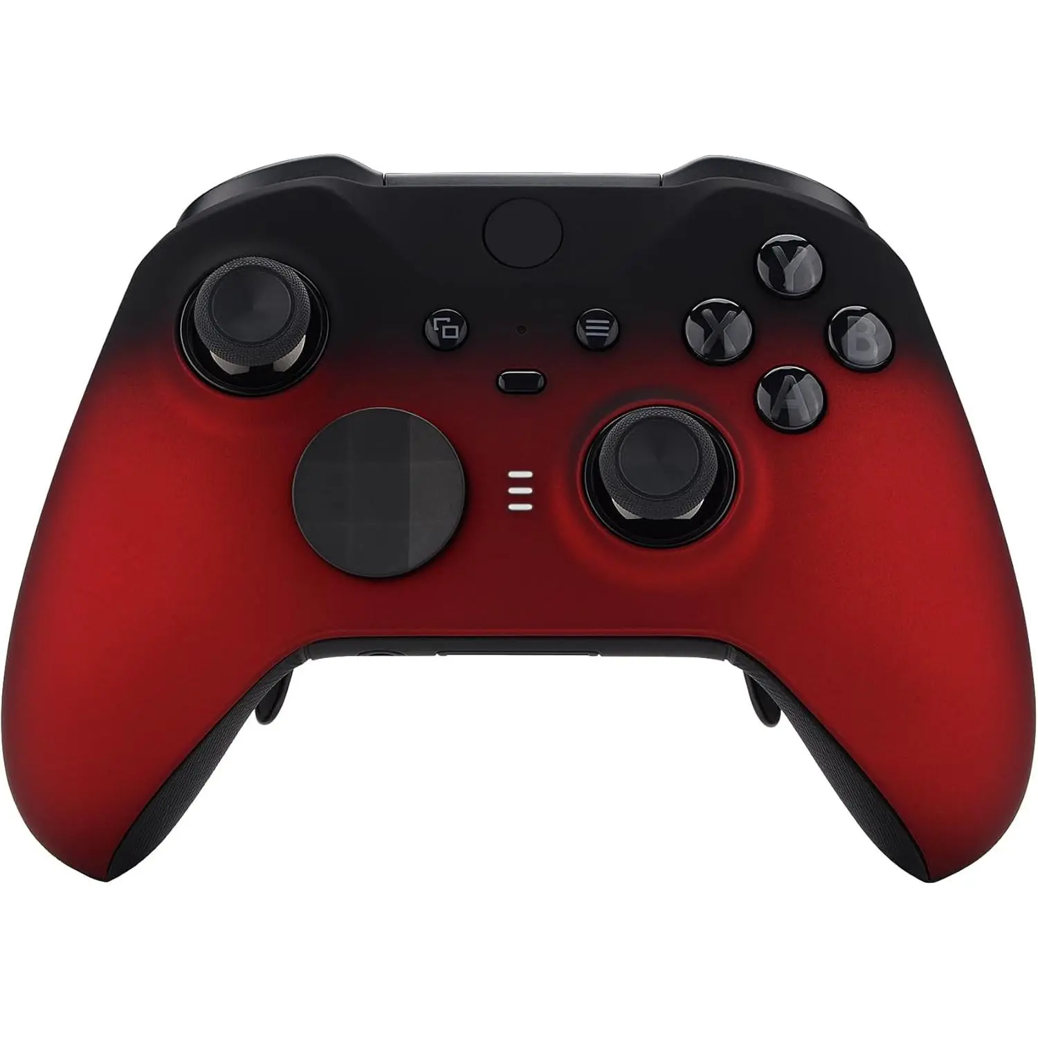 eXtremeRate Shadow Scarlet Red Soft Touch Grip Faceplate, Front Housing Shell Cover Replacement Kit for Xbox 2 Elite Series 2 & Core Controller Model 1797 - Controller NOT Included