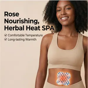 Damask Herbal Rose Self-Heating Body Sticker - Warming Effect Patch for Self Care