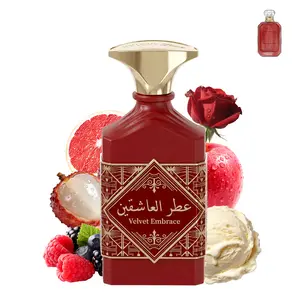 Velvet Embrance-Red | Fruity Floral Musky | EDP Luxury Perfume 100ml | Red Apple,Wild Berries,Jasmine & Musk | Date Night,Daily Wear,Weekend Outing