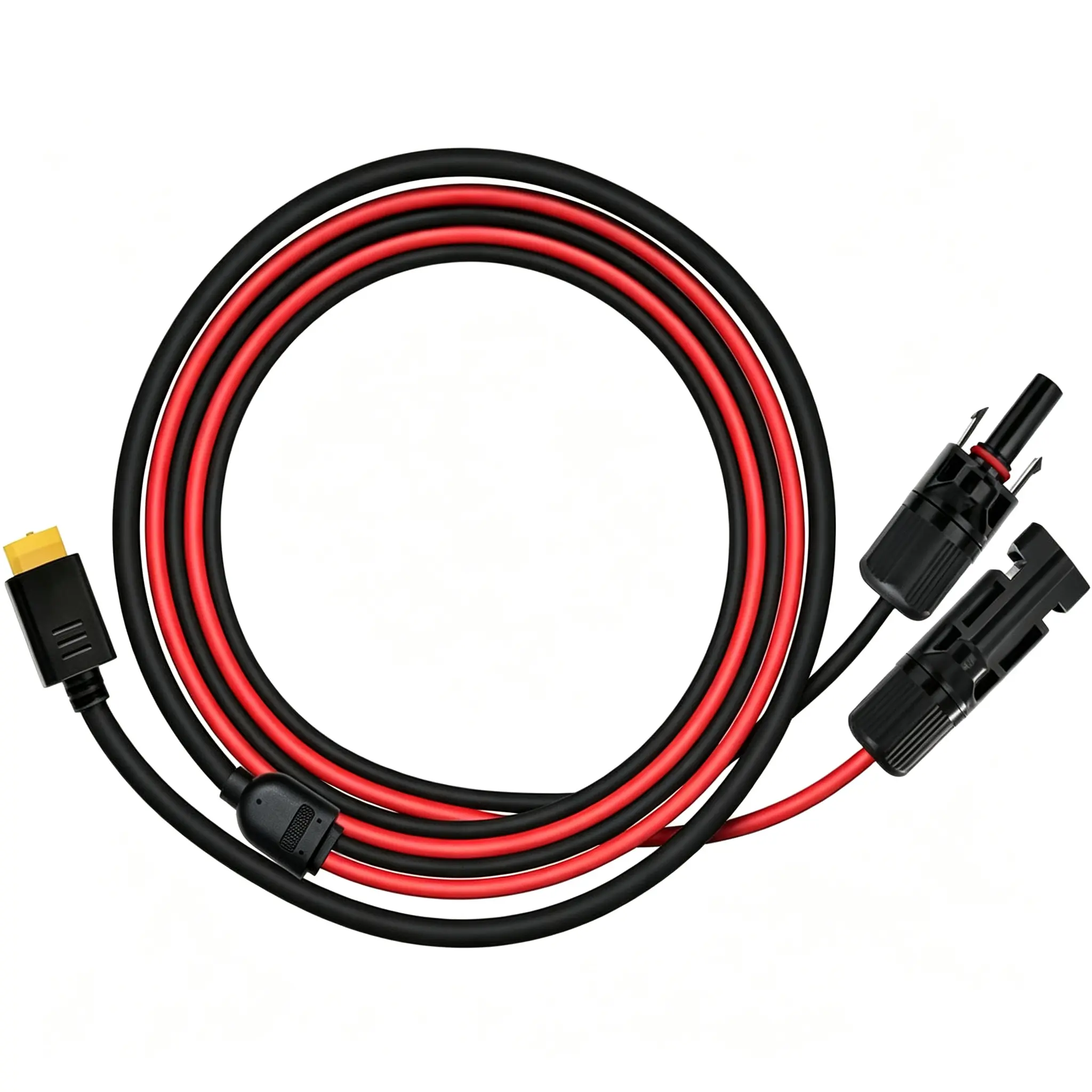 LIBRIDS Solar Charging Cable, 12AWG Heavy Duty Solar Extension Cable, 2M (6.6FT), Compatible with Portable Power Stations & Solar Panels