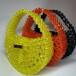 Indelbag(Wuraola)/Fashion Accessories + Summer/Beach/Festival + Beaded Shoulder Bag + Hand-beaded, Vibrant Colors, Durable