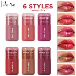 Long-Wearing Two-Tone Lip Stain, Waterproof Formula, Lightweight Juicy Finish, Silicone Tip For Blending, For Active Lifestyles, Designed For Vegan Beauty, Makeup Cosmetic, Liquid Lipstick
