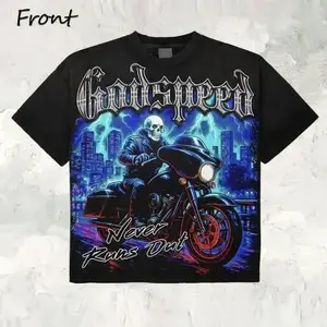 Godspeed Skeleton Matching Tee – Cotton Crewneck Unisex Casual Streetwear T-Shirt