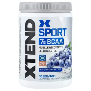 XTEND Sport®, 7G BCAA, Blue Raspberry Ice, 12.2 oz (345 g)