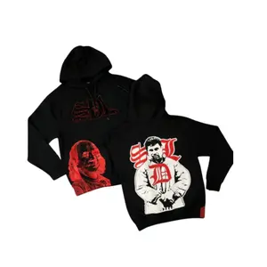 SDL Lightweight Hoodie Men’s Y2K Streetwear Graphic Oversized Pullover Sweatshirt