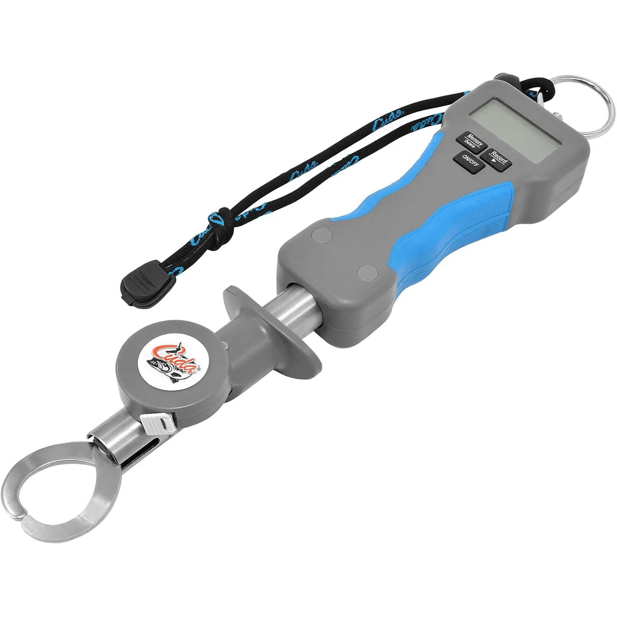 Cuda Stainless Steel Digital Grip & Weigh Tool for Anglers, All-in-1 Scale with Backlit Display, Memory Function, & Rope Lanyard - 50 lb Capacity