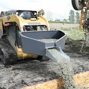 1/2 Yard Concrete Bucket with Spout | Heavy Duty Cement Bucket for Construction & Farm Use