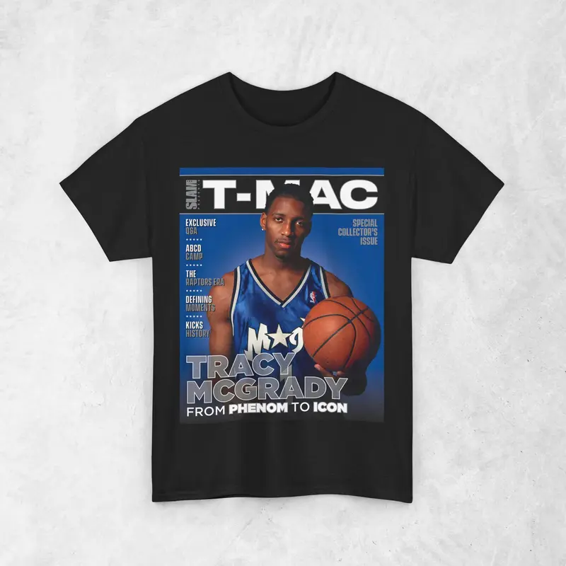 Tracy McGrady "T-Mac" Shirt, Orlando Magic NBA SLAM Cover T-Shirt, Unisex Sports Tee, Vintage Retro Basketball Streetwear, Gift For Men, Dad
