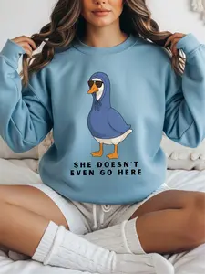 She Doesn't Even Go Here ~ Unisex Crewneck Sweatshirts Printed in the USA