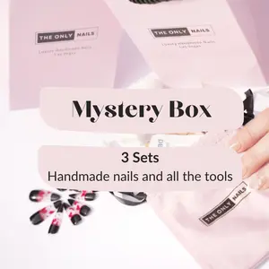 Mystery Box - 3 sets of handmade nails- Reusable Handmade Nails