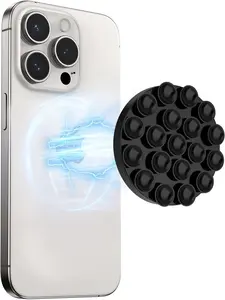 FAB POPS Magnetic Suction cup Phone Mount Silicone - Hands-Free Accessory for iPhone MagSafe - Holder, Silicone Accessory Smartphone Cellphone hands-free sticky