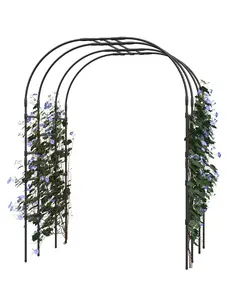 GARVEE 20MM Heavy Duty Garden Trellis, 47.3 x 59 x 94.5 Inch Extra Wide Metal Arch for Climbing Plants, Vines, and Grapes