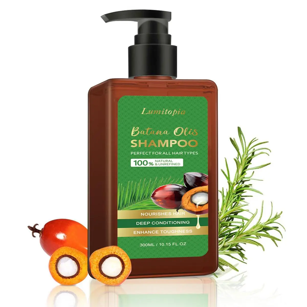 TikTokShop Black Friday-LUMITOPIA Batana Oil Shampoo -Promote Hair Growth,Strengthening,& Cleansing 10.14 0z (300ml) with Natural Extract for Healthy Hair Haircare Daily