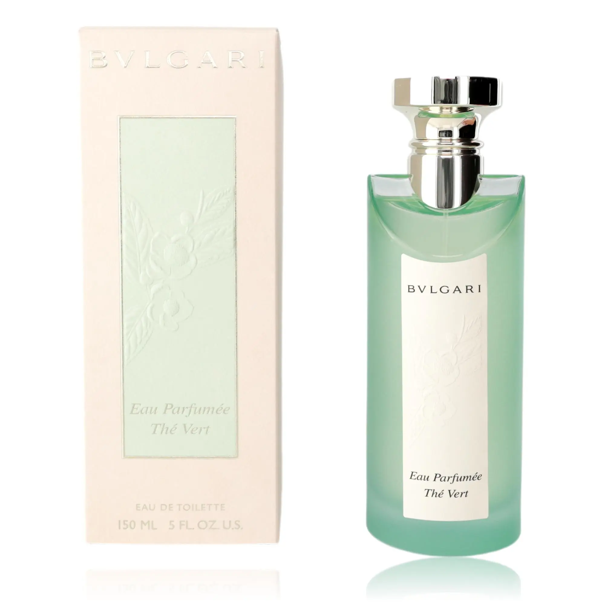 Bvlgari Eau Parfumee The Vert Fresh Green Tea Citrus Scented Unisex Fragrance, 5 oz EDT Active Bottled Spray, Active Spray Unisex Fragrance, Boxed Bottled Unisex Fragrance
