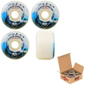 Satori Skateboard Wheels 54mm Spencer Hamilton Canada Conical 101A with Independent Bearings