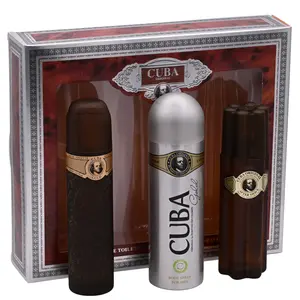 Cuba Gold by Cuba cologne for men 3 pcs gift set New in Box