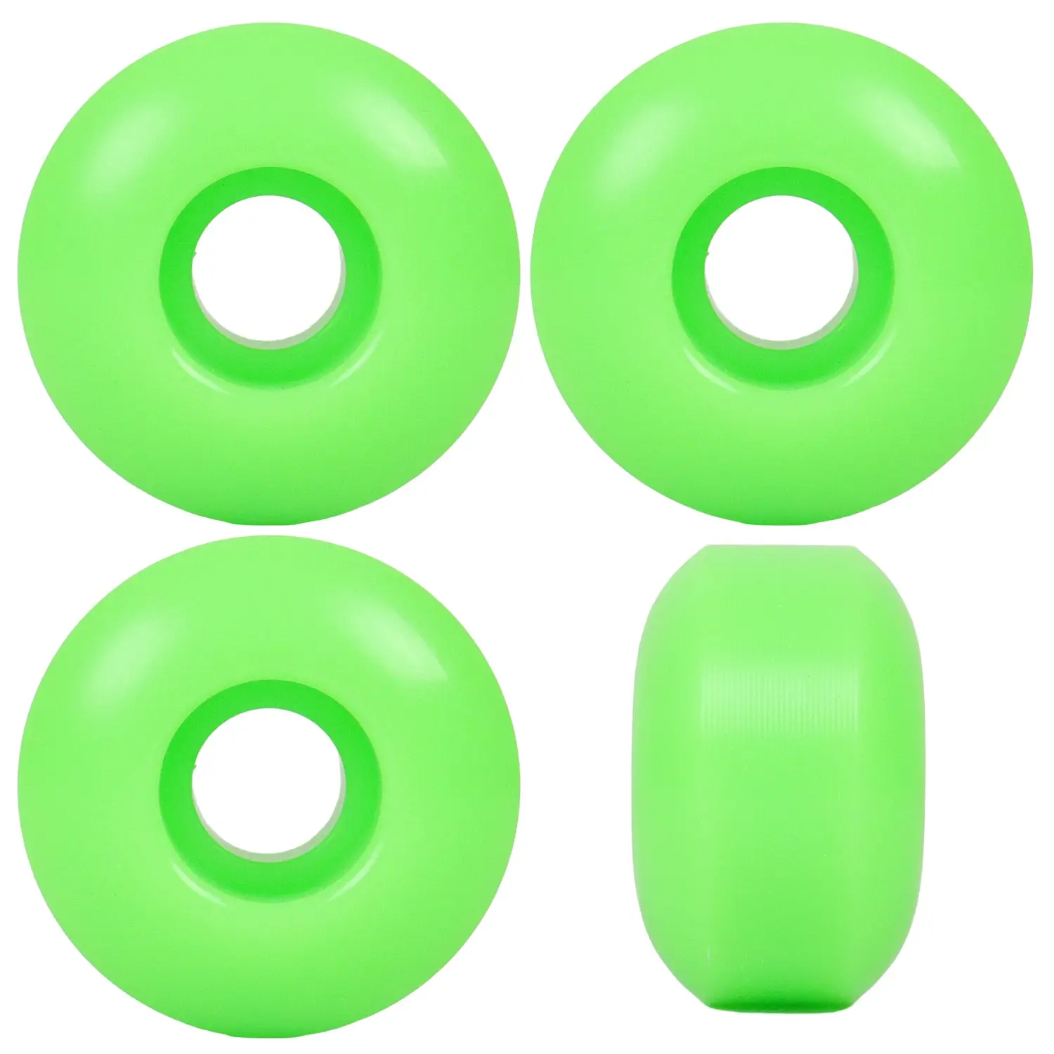 Skateboard Wheels 52mm x 31mm High Rebound 99A Neon Green