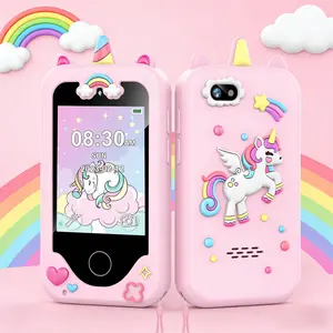 Kids Smart Phone, Touchscreen HD Dual Camera Cell Phone for Kids, Travel Toy Preschool Learning Education Toy,Christmas Birthday Gifts for Girls Boys 3-9, Mp3 Player, Games,with 8GB Card