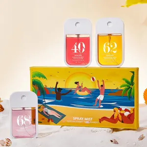 Pocket Perfume Gift Box Set of 3 (nos 40/62/68), Portable Mini Fragrance Spray Mist, Long-Lasting Vanilla Fruit Scent, Women's Perfume Gift