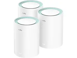 Cudy M1300 AC1200 Wireless Dual-Band Wi-Fi 5 Gigabit Mesh Router, 3-Pack Cudy M1300 AC1200 Wireless Dual-Band Wi-Fi 5 Gigabit Mesh Router, 3-Pack