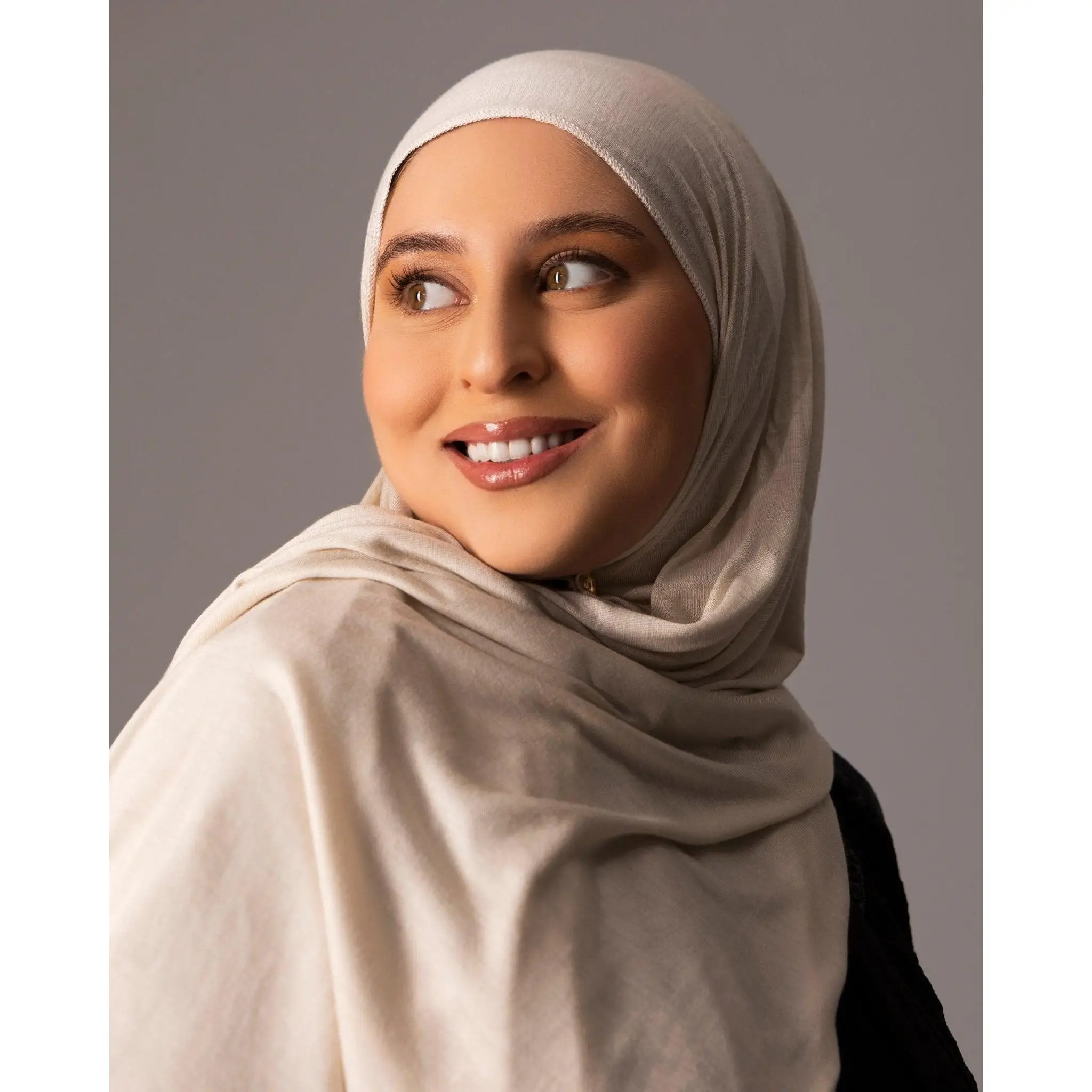 Premium Jersey Hijab – Soft beige
