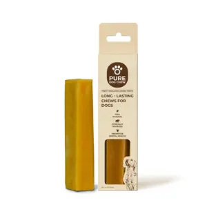 Pure Dog Chew Original Yak Cheese Chew - 3 OZ, Long-Lasting Himalayan Dog Chew for Aggressive Chewers, Rich in Protein & Calcium, 100% Natural, Grain-Free, Gluten-Free, Lactose-Free