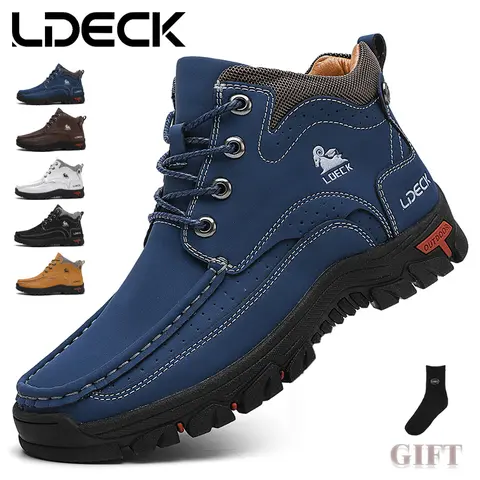 [Men's Sneakers Chukka Boots] LDECK Men's Fashion Sneakers Chukka Boots Breathable Daily Casual Work Office Shoes