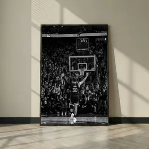 [No Frame] Stephen Curry Poster, Curry 30 Wall Art, Basketball Print, Warriors Decor, Sports Poster, Man Cave Gift, Game Room Art