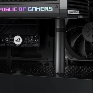 Full Aluminum Magnetic Gpu Holder, Adjustable Height and Angle, Compatible with Large and Small Cards, Stable Performance Support, Graphics Card
