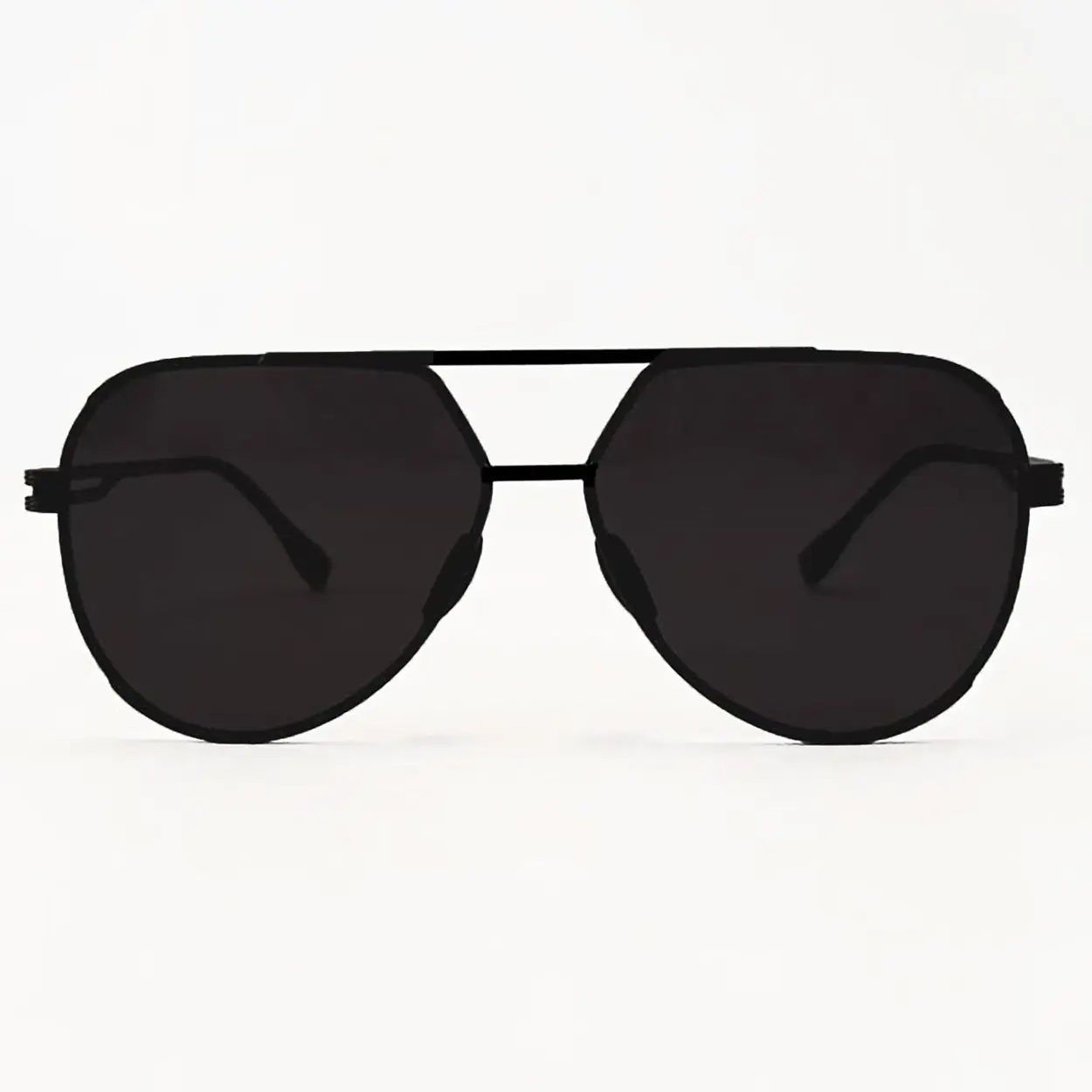 Emily Untangled - Black - Tangle Free Aviators Sunglasses - Certified Shatter-Resistant Lenses - UV400 - For Women & Men