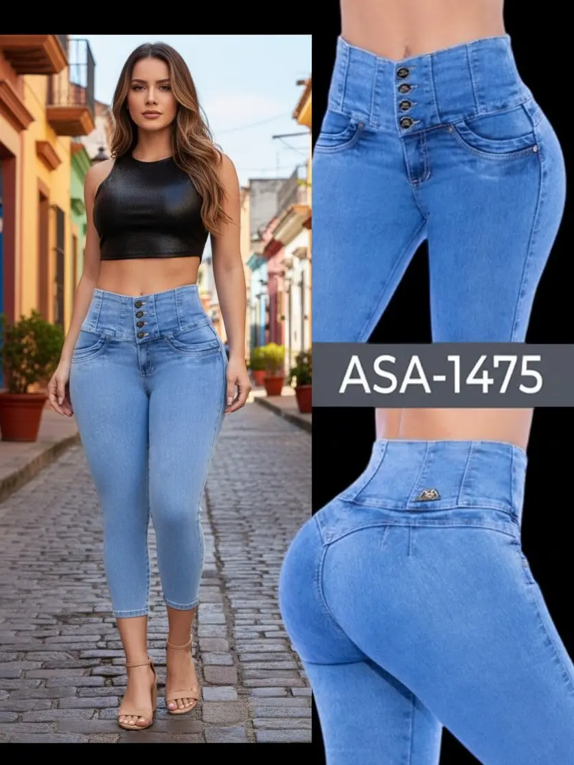 ASA1475 Colombian Buttlifting Jeans Denim Fit