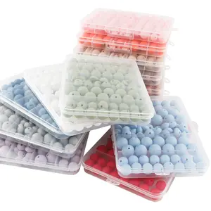 15mm & 12mm Silicone Beads, 90pcs/box Mixed Shaped Beads, DIY Jewelry Making Supplies for Bracelet Necklace Earrings Pendant, DIY Galaxy Beads