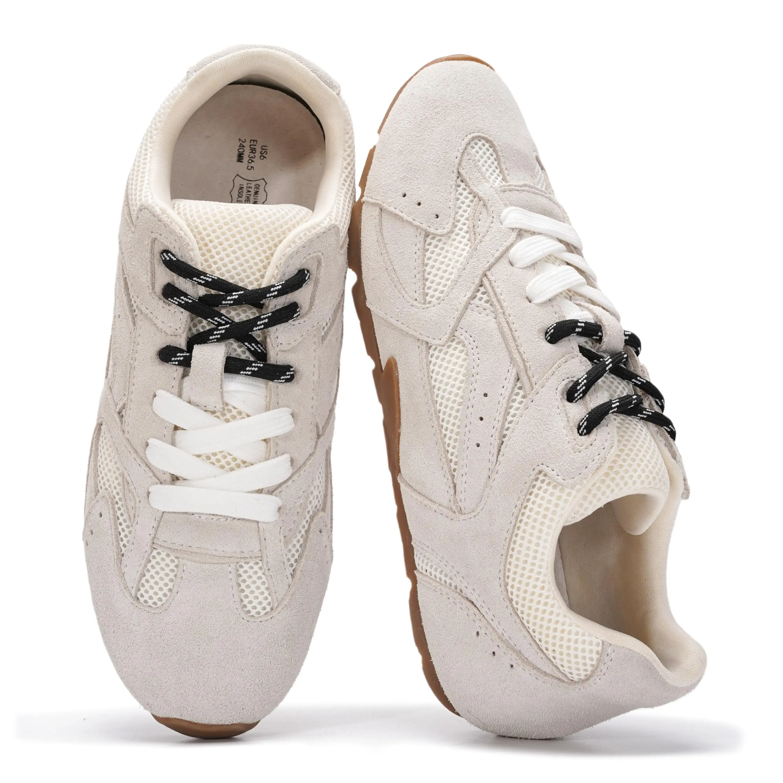 Project Cloud Women's | Genuine Leather Sneakers | Memory Foam | Lightweight | Anti-Slip - Roma