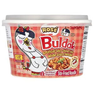 Buldak®, Stir-Fried Noodle, Spicy Chicken, Rose, 5.98 oz (169.4 g)