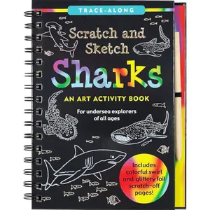 Scratch & Sketch Sharks (Trace Along) Hardcover – October 18, 2019