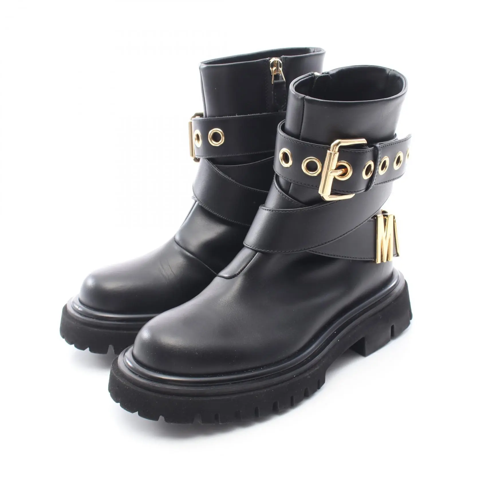 Pre-owned MOSCHINO Other Small Leather Goods Leather Short Boots