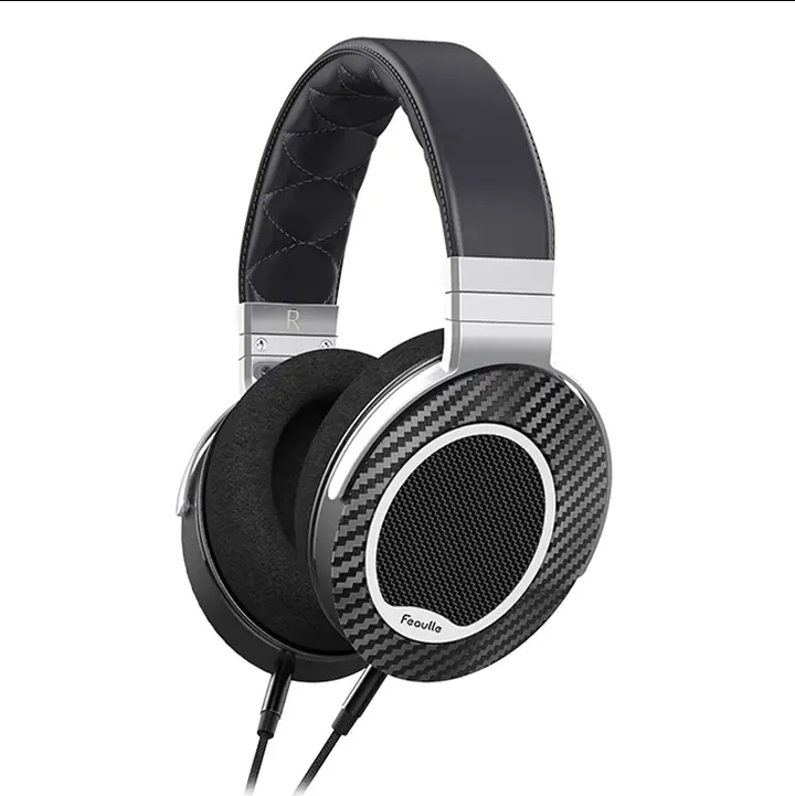 Feaulle Century Over-Ear Headphones - HiFi High-Resolution Audio Wired Premium Headset for Music Enthusiasts, Comfortable Detachable Cable Design, Ultra-Wide Frequency Response Metal Open-Back Headphones Memory