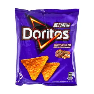 Doritos Garlic Steak Flavor Corn Chips 40g - Authentic Taiwan Edition Snack Crispy Crackers Savory，Taiwan Edition Unique Flavors: Century Egg, Cilantro & More