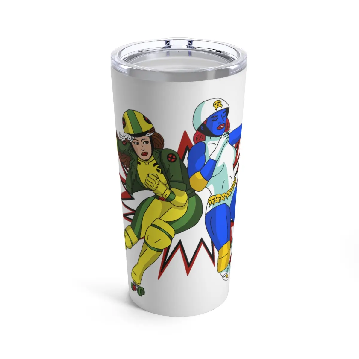 Roller Derby Rogue and Mystique Tumbler 20oz