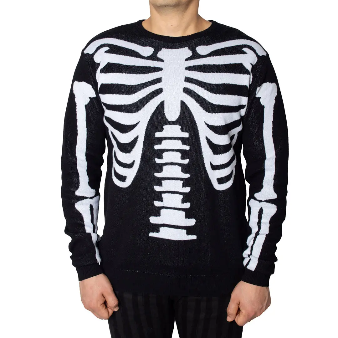 Ribcage Skeleton Bones Sweater 