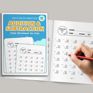 Addition & Subtraction Daily Practice Workbook: Fun & Engaging Math Problems for Kindergarten and 1st Grade Ages 6-8 (Math Practice Workbooks)