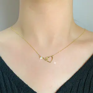 Infinity Heart Necklace | S925 Sterling Silver Pendant | Symbol of Eternal Love Jewelry Gift for Girlfriend Wife Mother Valentine’s Day