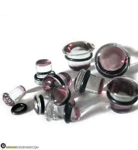 Purple Single Flare Glass Plugs