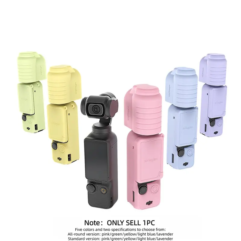 Silicone Durable Vibrant Protective Case for DJI Osmo Pocket 3, Lens Cover, Gimbal Protective Accessories, All-round Protective Camera, Essential Accessory for Action Camera Enthusiasts, Photography, Smartphone, Protection, Vlogging Accessories