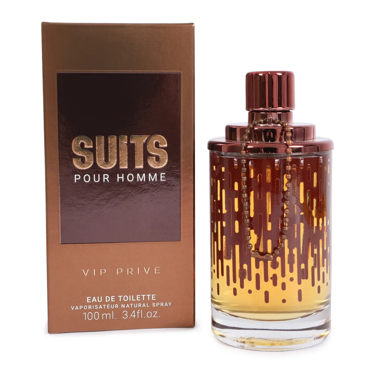 Suits Pour Homme VIP Prive Eau De Toilette Natural Spray Cologne For Men 100ml/3.4fl.oz. - Suitable for Adult - Men's Fragrance